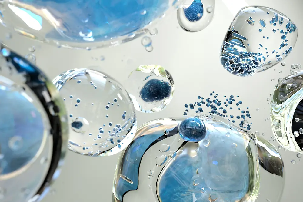 Ilustración abstracta de gotas de agua