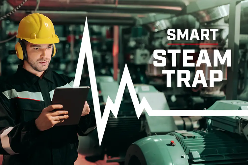 Loctite Pulse Smart Steam Trap, técnico de procesos de mantenimiento en una planta