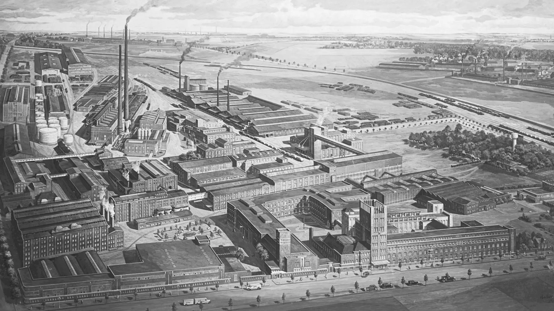 Aerial view of Holthausen 1932